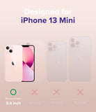 iPhone 13 Mini Case | Fusion - Comparison chart showing iPhone 13 Mini is the only compatible model among the series.