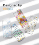 iPhone 13 Pro Max Case | Fusion Design - Four clear phone cases with floral and holographic patterns on a white surface.