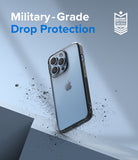 iPhone 13 Pro Max Case | Fusion - Clear phone case with military-grade drop protection badge and debris effect.