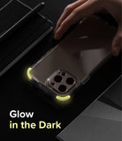 iPhone 13 Pro Max Case | Fusion Plus - White/Lime Glow - Clear phone case with lime green glow-in-the-dark corners.