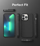 iPhone 13 Pro Case | Air-S - Multiple angles of a black phone case showing precise cutouts and a perfect fit.