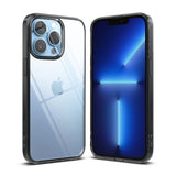 iPhone 13 Pro Case | Fusion - Clear protective case on a blue iPhone 13 Pro showing front and back views.