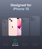 iPhone 13 Case | Air-S - Compatibility chart highlighting the iPhone 13 6.1-inch model with a green checkmark over other variants.