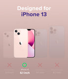 iPhone 13 Case | Air - Comparison chart showing iPhone 13 compatibility with a green checkmark over the 6.1-inch model.