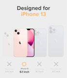 iPhone 13 Case | Fusion Design - Comparison chart showing iPhone 13 compatibility with a checkmark, excluding other models.