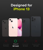 iPhone 13 Case | Onyx - Compatibility chart showing iPhone 13 as the only correct fit among the 13 series models.