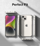 iPhone 14 Plus Case | Fusion Bumper - Clear bumper case shown from multiple angles around an iPhone 14 Plus.
