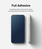 iPhone 14 Plus / 13 Pro Max Screen Protector | Full Cover Glass - iPhone 14 Plus / 13 Pro Max Screen Protector - Front and side view of a smartphone showing full-adhesive screen coverage.