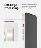 iPhone 14 Plus / 13 Pro Max Screen Protector | Full Cover Glass - iPhone 14 Plus / 13 Pro Max Screen Protector - Close-up of a smartphone screen protector showing 2.5D curved edges.