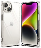 iPhone 14 Plus Case | Fusion Bumper - Clear protective bumper case shown from front and back on an iPhone 14 Plus.