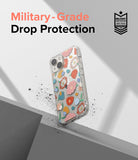 iPhone 14 Plus Case | Fusion Design - Clear phone case with colorful floral pattern, featuring military-grade drop protection.