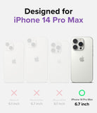 iPhone 14 Pro Max Case | Air - Comparison chart showing iPhone 14 Pro Max is the only compatible model with a green check.