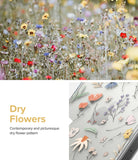 iPhone 14 Pro Max Case | Fusion Design - A field of wildflowers above a clear phone case with a delicate floral print.