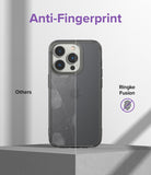 iPhone 14 Pro Max Case | Fusion Matte - Comparison showing a smudged standard case versus a clean Ringke Fusion case.