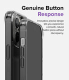 iPhone 14 Pro Case | Fusion Matte - Close-up of a clear phone case highlighting precise, responsive side buttons.