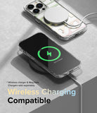 iPhone 14 Pro Max Case | Fusion Design - Clear phone case showing MagSafe and wireless charging compatibility.