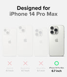 iPhone 14 Pro Max Case | Onyx Design - Comparison chart showing iPhone 14 Pro Max is the only compatible model.