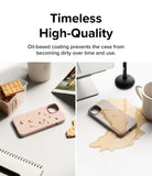 iPhone 14 Pro Max Case | Silicone - Silicone phone cases resisting cookie crumbs and liquid spills on a desk.