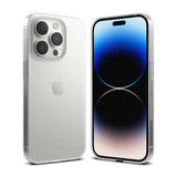 iPhone 14 Pro Max Case | Slim - Front and back views of an iPhone 14 Pro Max in a clear, slim protective case.
