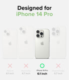 iPhone 14 Pro Case | Fusion Plus - Comparison chart highlighting the iPhone 14 Pro as the only compatible model.