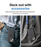 iPhone 14 Plus Case | Fusion Matte - Two iPhone 14 Plus phones in matte cases hanging from neck and wrist straps.