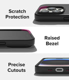 iPhone 14 Pro Case | Silicone - Close-ups showing camera protection, raised screen bezels, and precise port cutouts.