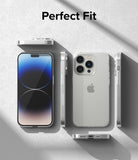 iPhone 14 Pro Case | Slim - Multiple views of a clear iPhone 14 Pro case showcasing its slim design and precise fit.
