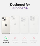 iPhone 14 Case | Fusion Bumper - Compatibility chart showing iPhone 14 is the only model supported, with others marked by an X.