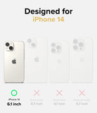 iPhone 14 Case | Fusion Design - Compatibility chart showing iPhone 14 as the only model marked with a green checkmark.