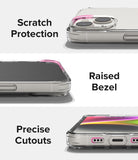 iPhone 14 Case | Fusion Matte - Close-ups showing camera scratch protection, raised screen bezel, and precise port cutouts.