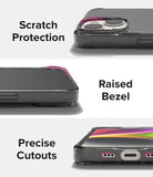 iPhone 14 Case | Fusion Matte - Close-ups showing camera protection, raised screen bezels, and precise port cutouts.