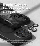 iPhone 15 Pro Max Case | Alles - Black phone case with individual camera lens protectors and text overlay.