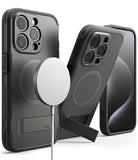 iPhone 15 Pro Max Case | Alles - Black rugged phone cases with MagSafe charging, integrated kickstands, and camera protection.