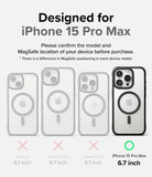 iPhone 15 Pro Max Case | Fusion Bold Magnetic - Comparison chart showing iPhone 15 Pro Max is the only compatible model.