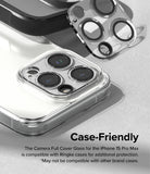 iPhone 15 Pro Max | Camera Protector Glass [2 Pack] - iPhone 15 Pro Max | Camera Protector Glass - Clear lens cover applied to phone camera with a spare protector nearby.