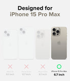 [Combo] iPhone 15 Pro Max | Folio Wallet Magnetic + Fusion Magnetic - Comparison chart highlighting iPhone 15 Pro Max compatibility.