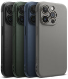 iPhone 15 Pro Max Case | Onyx - Four textured iPhone 15 Pro Max cases in black, green, blue, and gray arranged in a row.