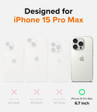 iPhone 15 Pro Max Case | Onyx Design - Comparison chart showing iPhone 15 Pro Max as the only compatible model.