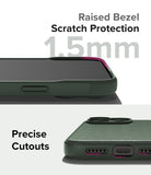 iPhone 15 Pro Max Case | Onyx Magnetic - Close-up of phone case showing 1.5mm raised bezel protection and precise port cutouts.