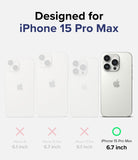 iPhone 15 Pro Max Case | Silicone Magnetic - Comparison chart showing iPhone 15 Pro Max is the only compatible model.