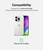 iPhone 15 Pro Max Screen Protector | Full Cover Glass - iPhone 15 Pro Max Screen Protector - Compatibility graphic showing an iPhone 15 Pro Max with a green checkmark.