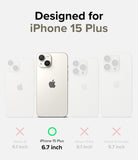 iPhone 15 Plus Case | Silicone Magnetic - A comparison chart highlighting the iPhone 15 Plus as the compatible model.