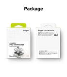 iPhone 15 Pro | Camera Protector Glass [2 Pack] - Front and back view of Ringke camera protector packaging.