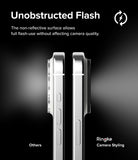 iPhone 15 Pro Max / 15 Pro | Camera Styling - Side-by-side comparison showing a Ringke camera cover allowing clear flash.
