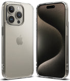 iPhone 15 Pro Case | Fusion - Front and back views of a clear iPhone 15 Pro case showing the camera array and screen.
