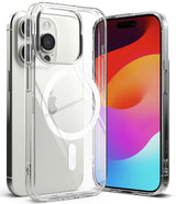 iPhone 15 Pro Max Case | Fusion Magnetic - Clear protective case with MagSafe ring shown on an iPhone 15 Pro Max.