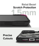 iPhone 15 Pro Case | Fusion-X - Close-up of phone case showing 1.5mm raised screen bezel and precise port cutouts.