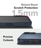 iPhone 15 Pro Case | Onyx - Close-up of phone case showing 1.5mm raised bezel for screen protection and precise port cutouts.