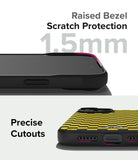 iPhone 15 Case | Onyx Design - Close-up of phone case showing 1.5mm raised bezel protection and precise port cutouts.