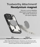 iPhone 16 Pro Max Case | Fusion-X Magnetic - Comparison showing a magnetic charger sticking to a case versus falling.
